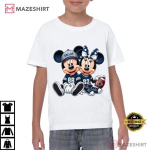 Disney Mickey And Minnie Dallas Cowboys Football T Shirt (4)