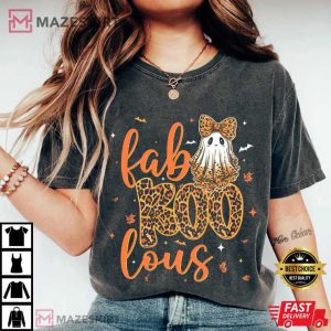 Fab Boo Lous Ghost Boo Spooky Coquette Halloween T-Shirt