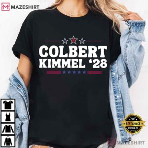 Colbert Kimmel 2028 Protect Late Night TV Defend Free Speech T Shirt (3)