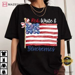 Charlie Kirk Red White And Blueberries USA T Shirt (2)