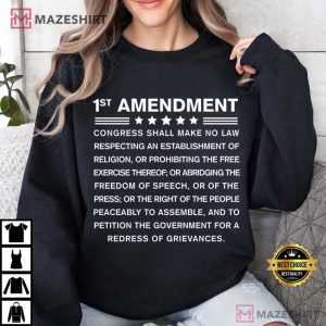 Charlie Kirk 1st Amendment Free Speech T Shirt (4)