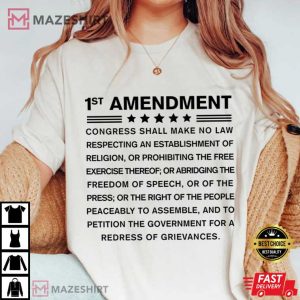 Charlie Kirk 1st Amendment Free Speech T Shirt (3)
