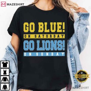 Michigan Wolverines Detroit Lions Go Blue On Saturday Go Lions On Sunda (1)