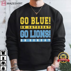Michigan Wolverines Detroit Lions Go Blue On Saturday Go Lions On Sun