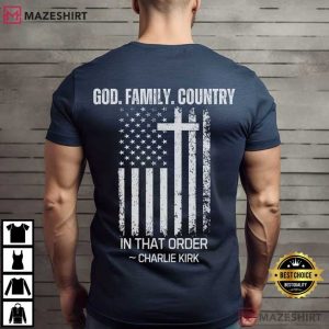 God Family Country Charlie Kirk Remembrance Christian Patriotic Fait