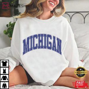 Michigan Wolverines Game Day Football Varsity T Shirt (4)