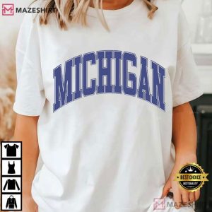 Michigan Wolverines Game Day Football Varsity T Shirt (2)