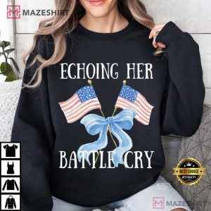 Erika And Charlie Kirk Echoing Her Battle Cry Political T Shirt (4)