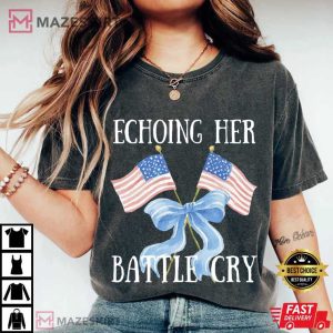 Erika And Charlie Kirk Echoing Her Battle Cry Political T-Shirt