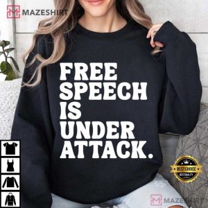 Colbert Kimmel Free Speech Is Under Attack 1st Amendment T Shirt (2)