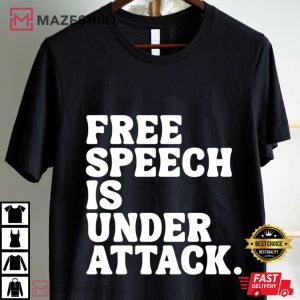 Colbert Kimmel Free Speech Is Under Attack 1st Amendment T Shirt (3)