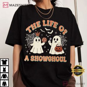 The Life Of A Showghoul Music Album 2025 Cute Ghost Halloween T Shirt (1)