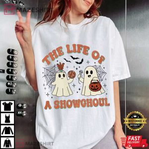 The Life Of A Showghoul Music Album 2025 Cute Ghost Halloween T-Shirt