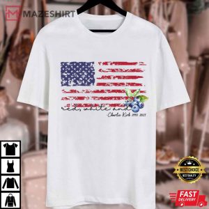 Charlie Kirk Red White And Blueberry 1993 2025 Politics T Shirt (1)
