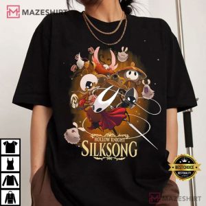Hollow Knight Silksong Indie Game Gothic Graphic T Shirt (3)