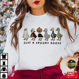 Spooky Goose Baby Halloween Funny Costume T Shirt (4)