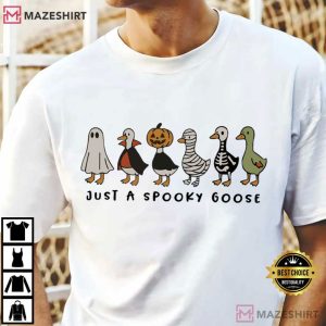 Spooky Goose Baby Halloween Funny Costume T Shirt (1)