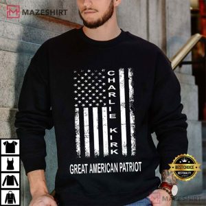 Pray For Charlie Kirk Patriotic Faith Based T Shirt (4)