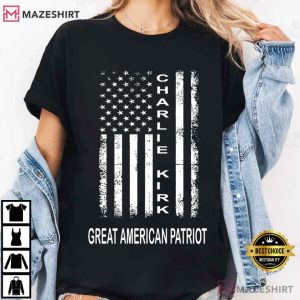 Pray For Charlie Kirk Patriotic Faith Based T Shirt (3)