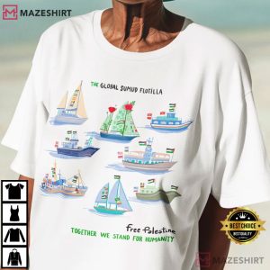 Free Palestine The Global Sumud Flotilla T-Shirt