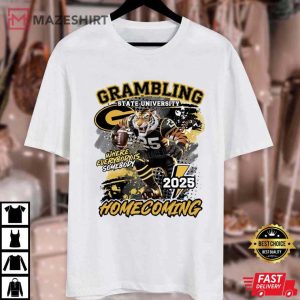 Grambling State University School Spirit Alumni Football 2025 T Shirt (