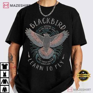 The Beatles Blackbird Old School Rock Band Music T-Shirt