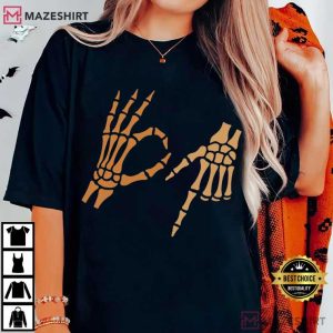Six Seven Halloween Funny Skeleton Meme T-Shirt