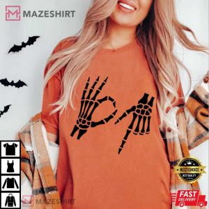 Six Seven Halloween Funny Skeleton Meme T Shirt (3)