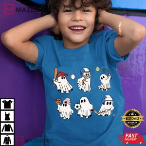Sports Ghosts Halloween Spooky Season T-Shirt