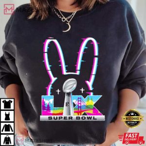 Bad Bunny Super Bowl LX American Football Fan Merch T Shirt (4)