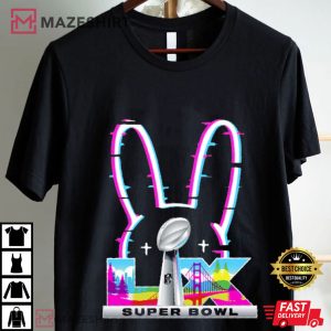 Bad Bunny Super Bowl LX American Football Fan Merch T Shirt (1)