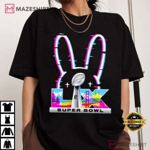 Bad Bunny Super Bowl LX American Football Fan Merch T Shirt (2)