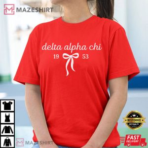 Delta Alpha Chi Custom Coquette Sorority T Shirt (2)