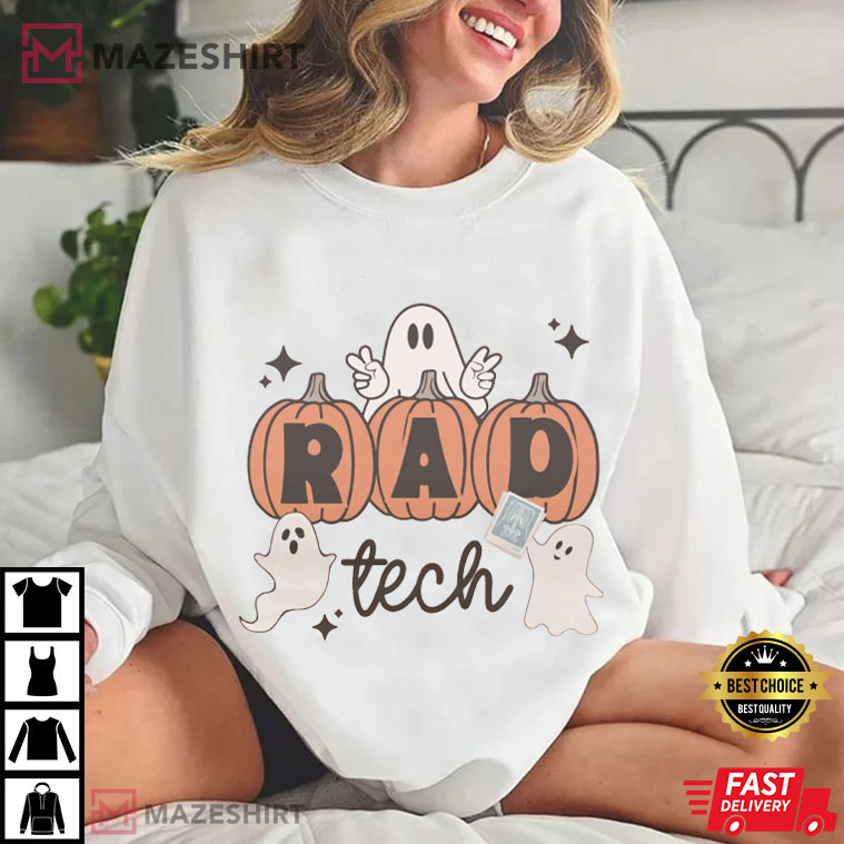 Rad Tech Radiology Tech Halloween Spooky Season T-Shirt Rad Tech Radiology Tech Halloween Spooky Season T-Shirt