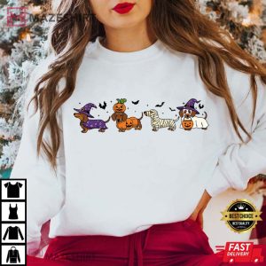 Dachshund Halloween Cute Dog Funny T Shirt (4)