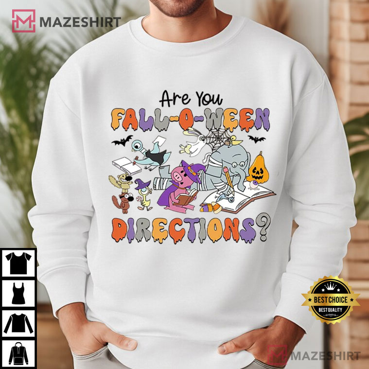 Are You Fall O Ween Direction Spooky Halloween Teacher T-Shirt Are You Fall O Ween Direction Spooky Halloween Teacher T-Shirt