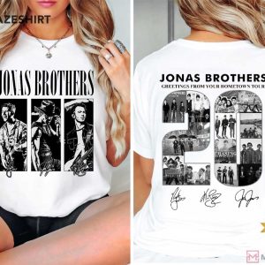 Jonas Brothers Greetings From Your Hometown Tour 2025 T Shirt (1)