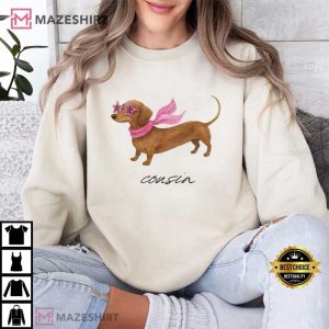 Dachshund Our Fam Is A Teenie Weenie Hot Dog Reveal T Shirt (3)