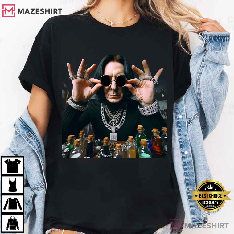 Harry Potter Professor Snape Prince Rapper Gangsta Half Blood T-Shirt Harry Potter Professor Snape Prince Rapper Gangsta Half Blood T-Shirt