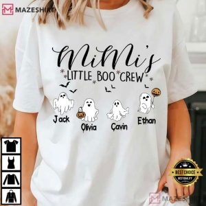 Mimi Little Boo Crew Halloween Personalized Name T-Shirt