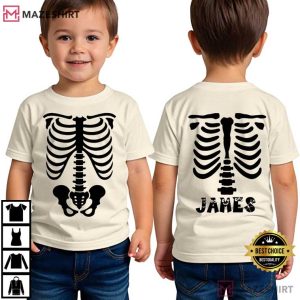 Skeleton Halloween Costume Custom Matching T-Shirt