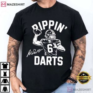 Jaxson Dart Rippin Darts New York Football T-Shirt