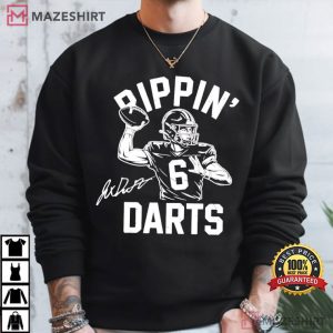 Jaxson Dart Rippin Darts New York Football T Shirt (3)
