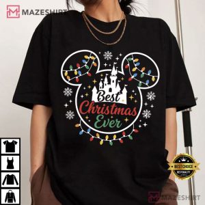 Mickey Mouse Best Christmas Ever Matching Xmas T Shirt (4)