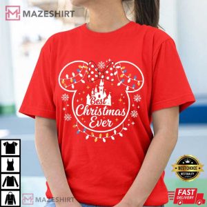 Mickey Mouse Best Christmas Ever Matching Xmas T Shirt (3)