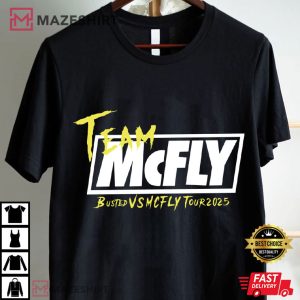 Busted Vs McFly Tour 2025 Pop Rock Concert T Shirt (2)