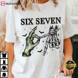 Six Seven 6 7 Halloween Funny Number T-Shirt