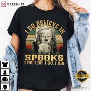 The Cowardly Lion I Do Believe In Spooks Wizard Of Oz Vintage T Shirt (4)