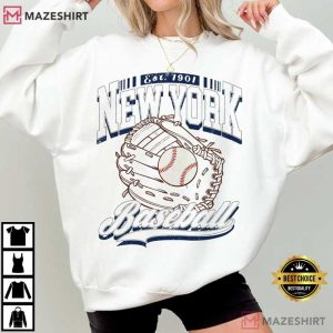 New York Baseball Vintage 90s Game Day T Shirt (4)