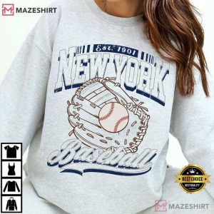 New York Baseball Vintage 90s Game Day T Shirt (3)